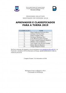 APROVADOS E CLASSIFICADOS 2018_2019